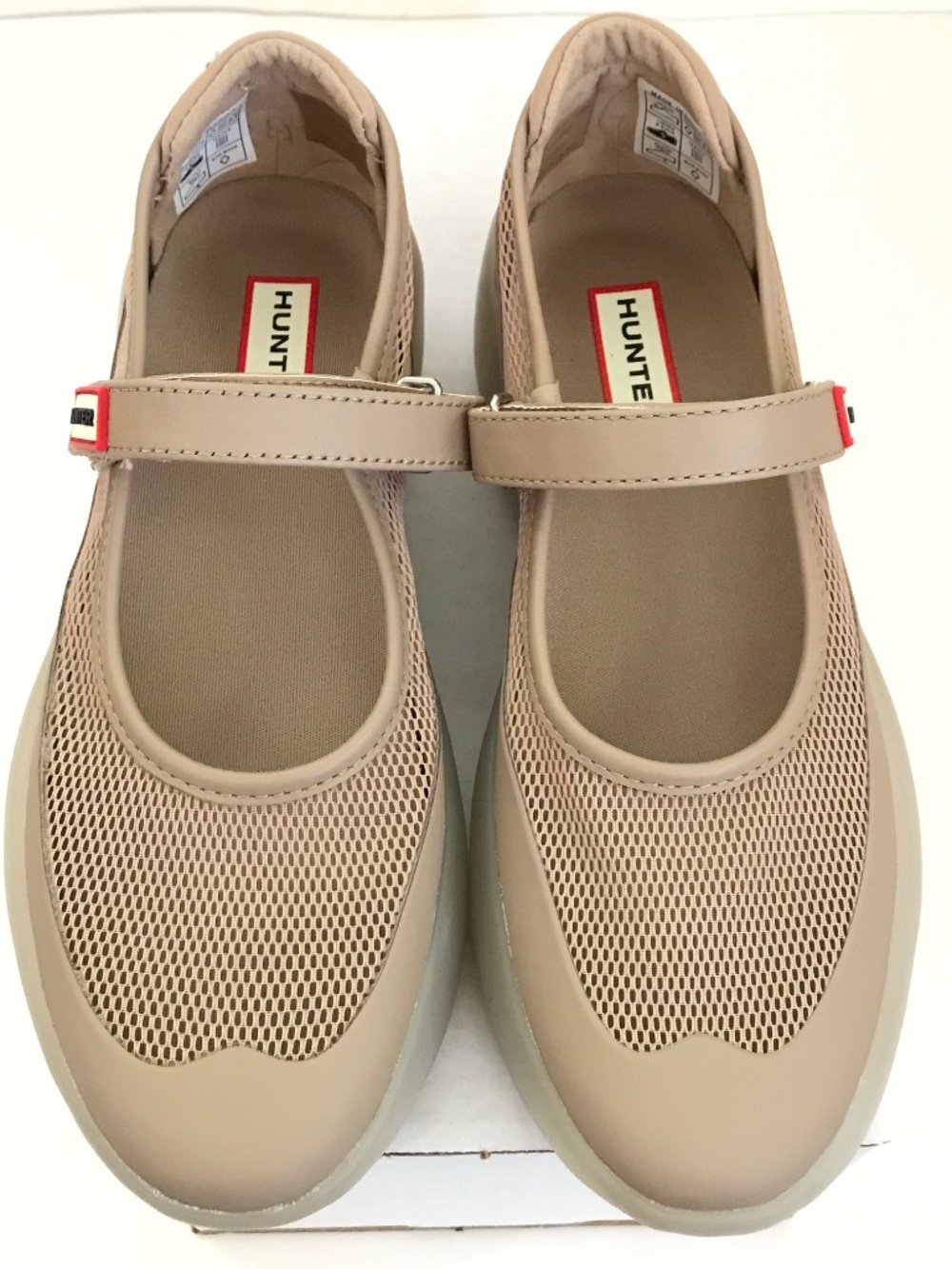 HUNTER Mire Mary Jane Mesh Shoe Tan Sneakers Women’s Size 6 - Picture 2 of 15